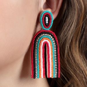 Rainbow Post Earrings
